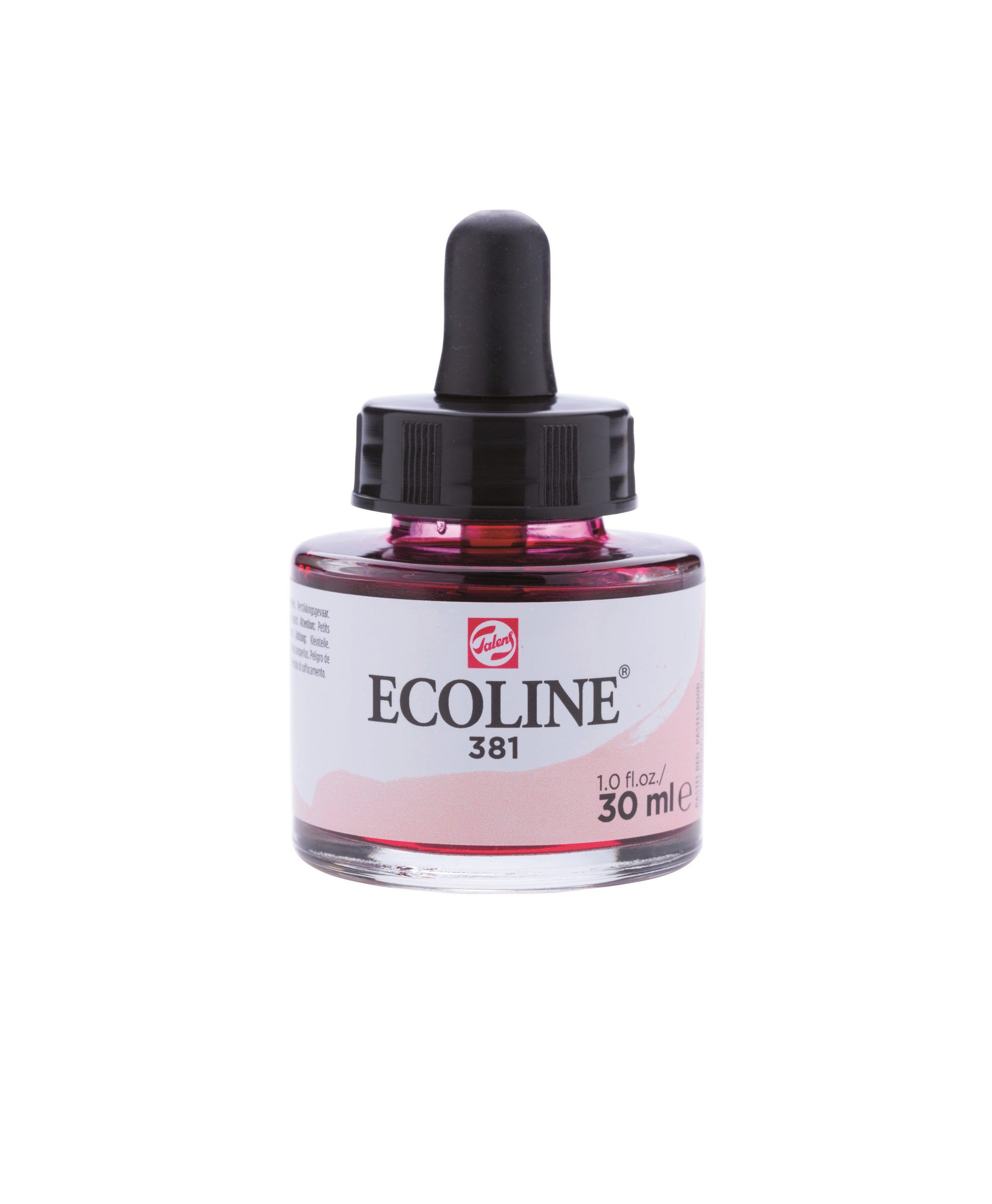 Tinta Aquarela Ecoline Talens 30ml 381 Pastel Red