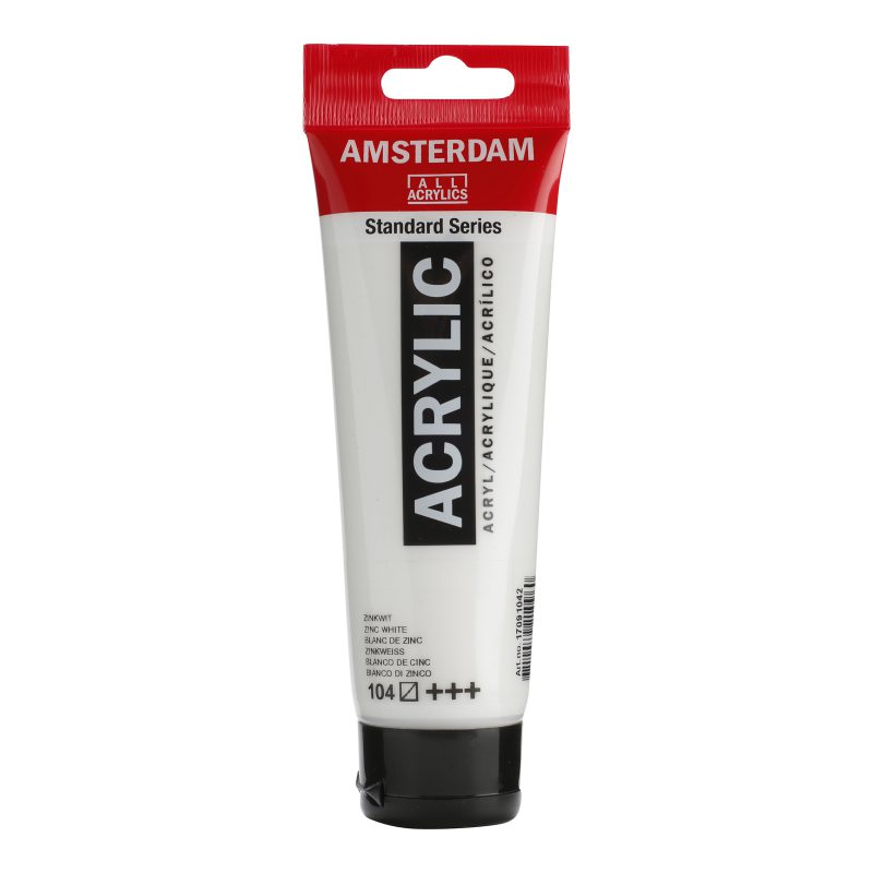 Tinta Acrílica Amsterdam 120ml 104 Zinc White