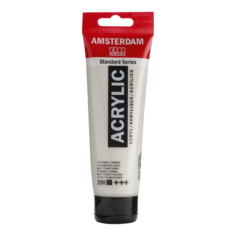 Tinta Acrílica Amsterdam 120ml 290 Titanium Buff D