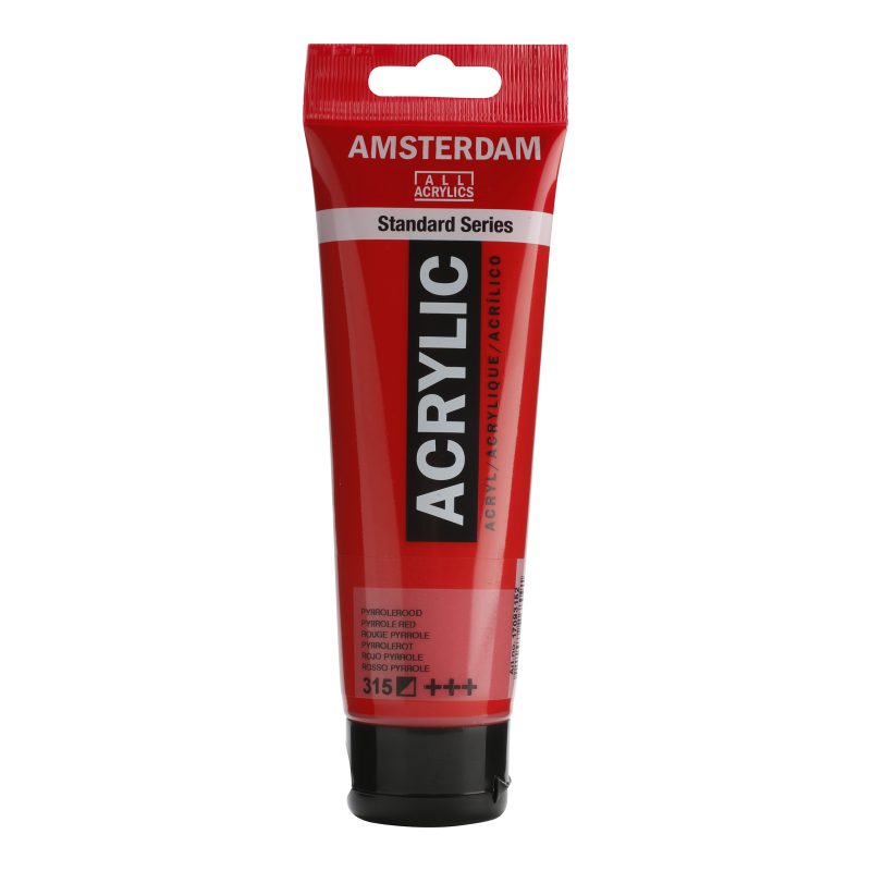 Tinta Acrílica Amsterdam 120ml 315 Pyrrole Red