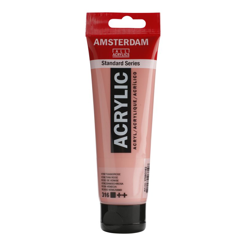 Tinta Acrílica Amsterdam 120ml 316 Venetian Rose