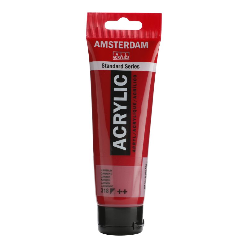 Tinta Acrílica Amsterdam 120ml 318 Carmine