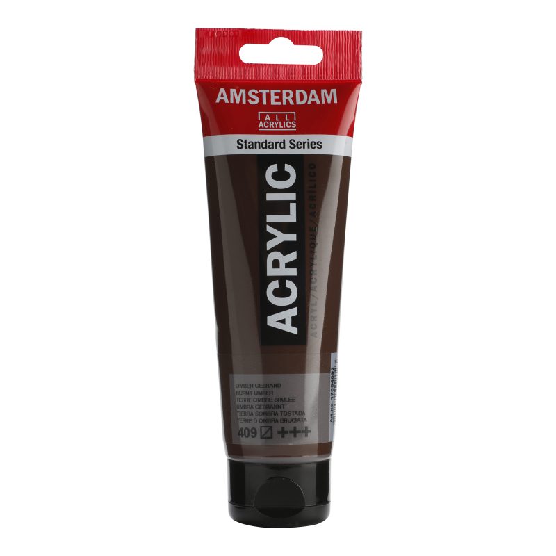 Tinta Acrílica Amsterdam 120ml 409 Burnt Umber