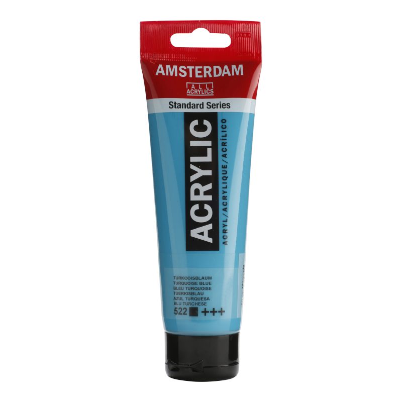 Tinta Acrílica Amsterdam 120ml 522 Turquoise Blue