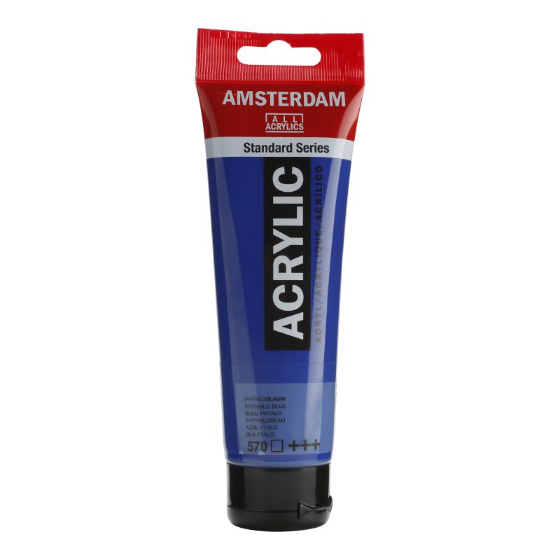 Tinta Acrílica Amsterdam 120ml 570 Phthalo Blue