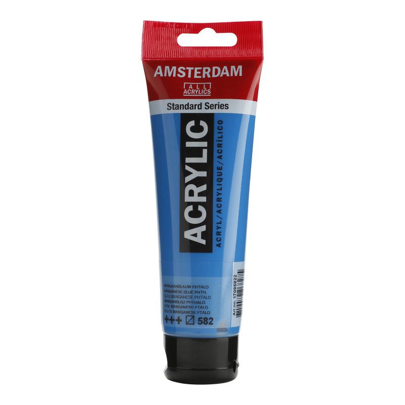 Tinta Acrílica Amsterdam 120ml 582 Mang Blue Phthalo