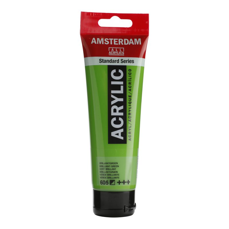 Tinta Acrílica Amsterdam 120ml 605 Brilliant Green