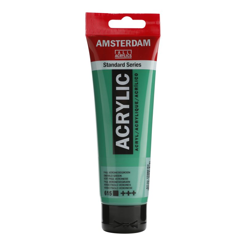 Tinta Acrílica Amsterdam 120ml 615 Emerald Green