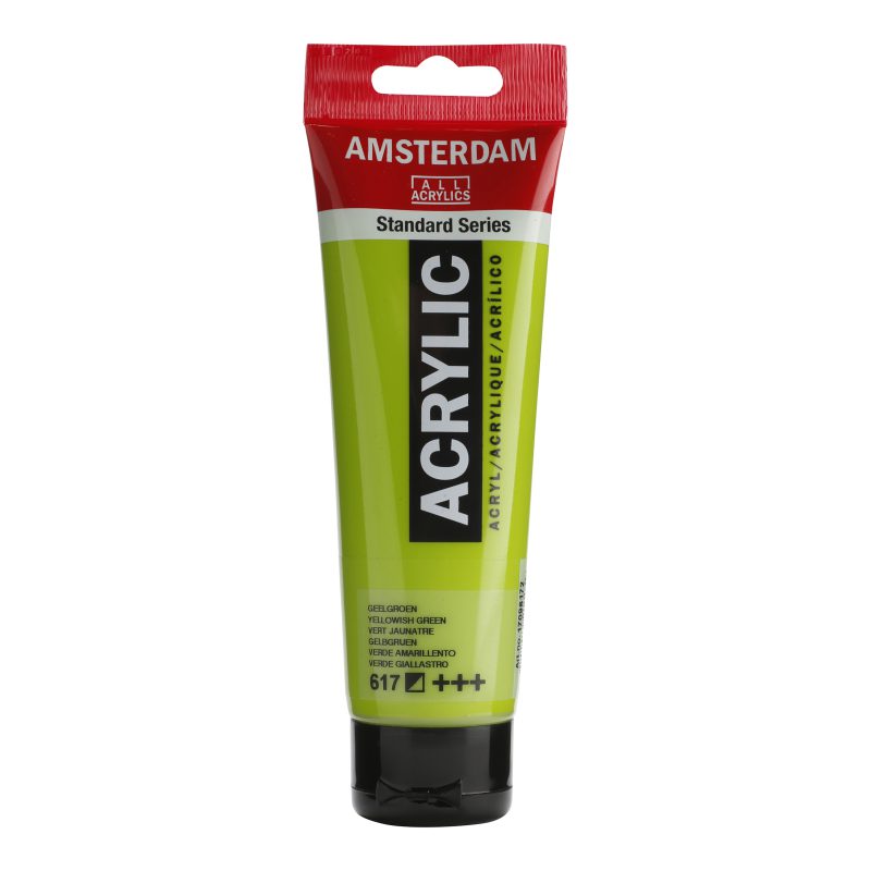 Tinta Acrílica Amsterdam 120ml 617 Yellow Green
