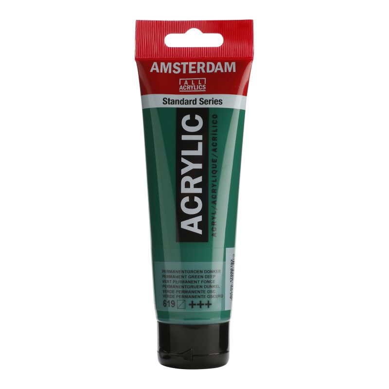 Tinta Acrílica Amsterdam 120ml 619 Perm Green D