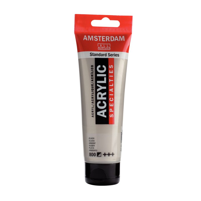 Tinta Acrílica Amsterdam 120ml 800 Silver