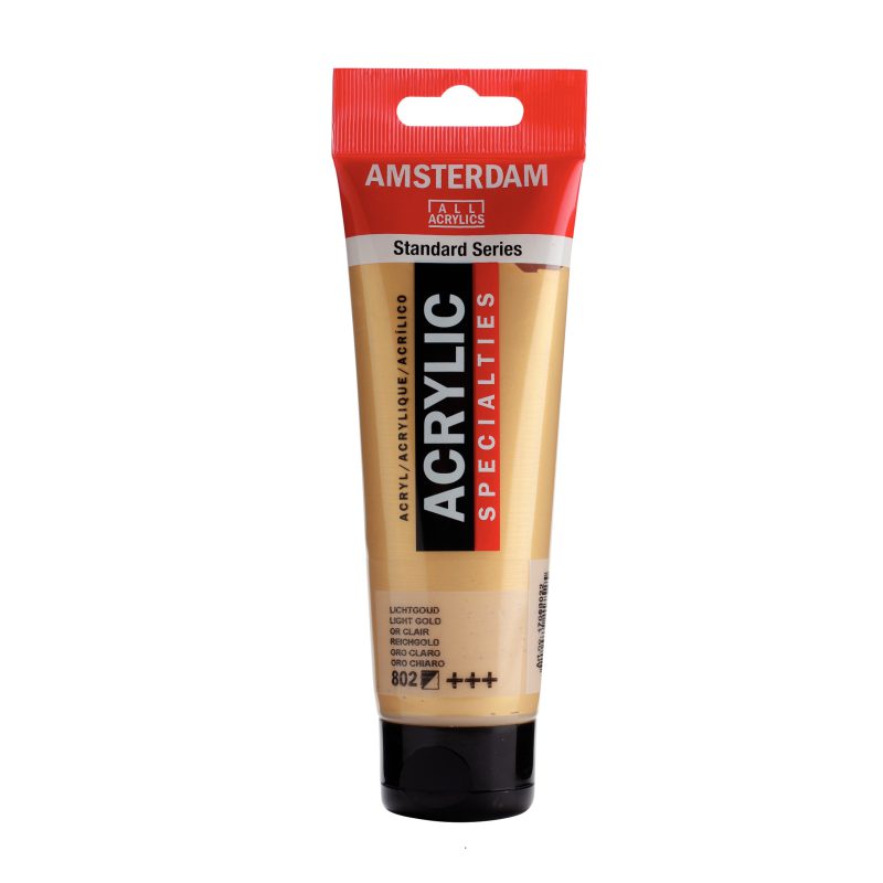 Tinta Acrílica Amsterdam 120ml 802 Light Gold