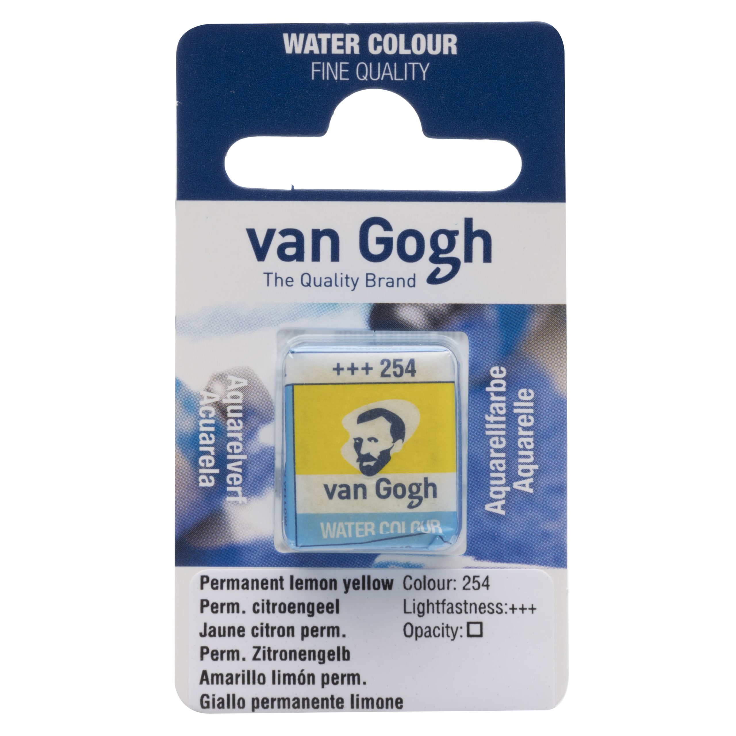Tinta Aquarela Van Gogh Pastilha 254 Perm Lemon Ylw