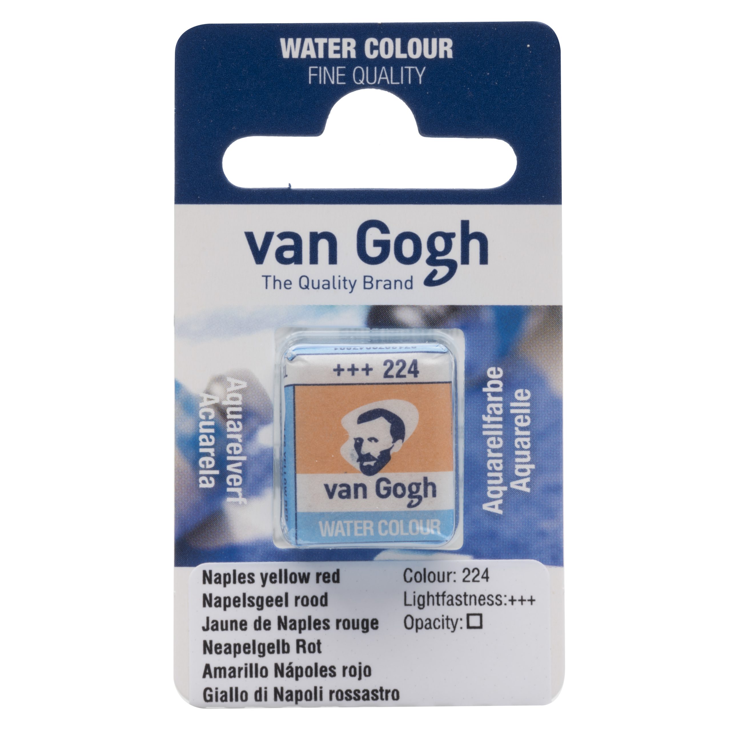 Tinta Aquarela Van Gogh Pastilha 224 Naples Yellow Red