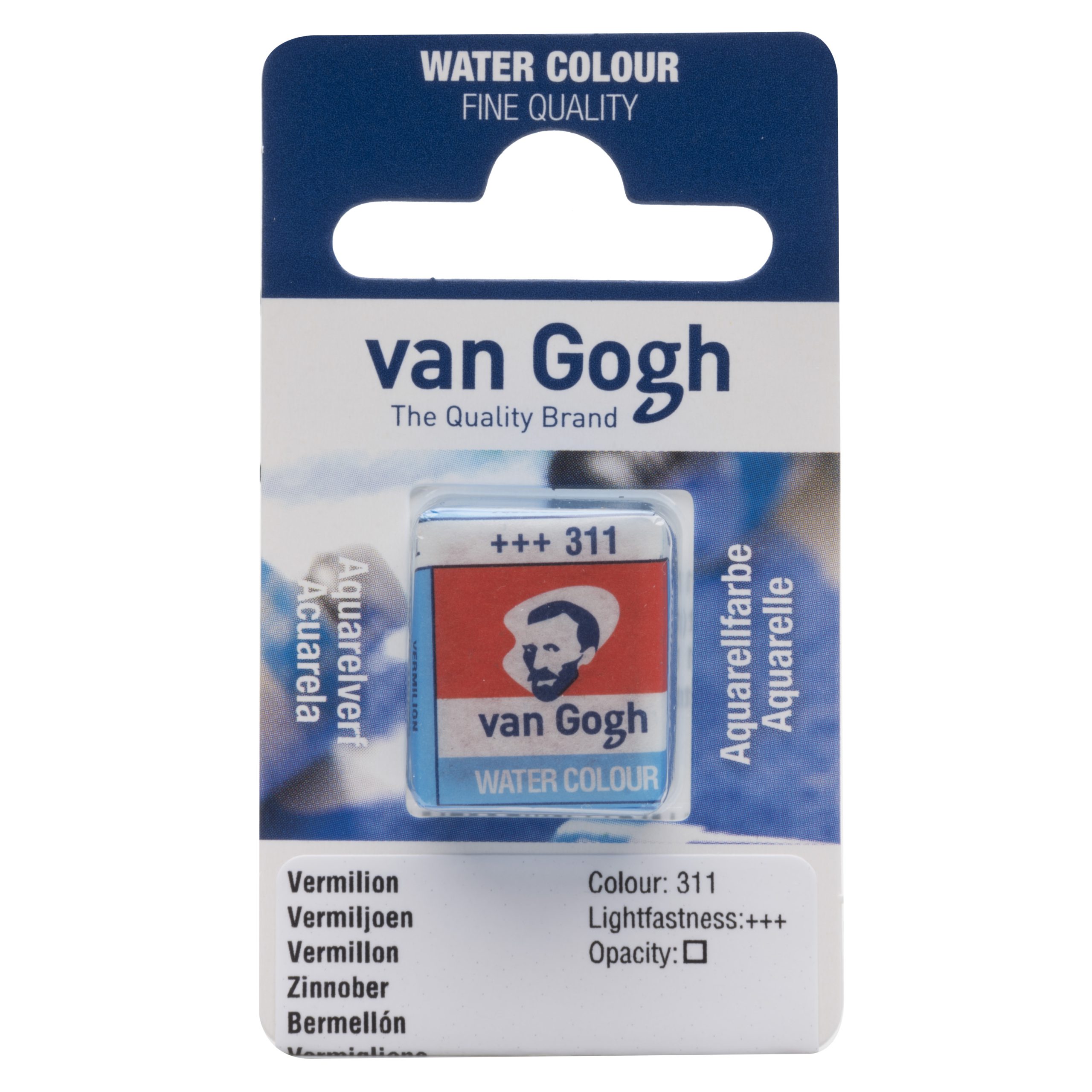 Tinta Aquarela Van Gogh Pastilha 311 Vermilion