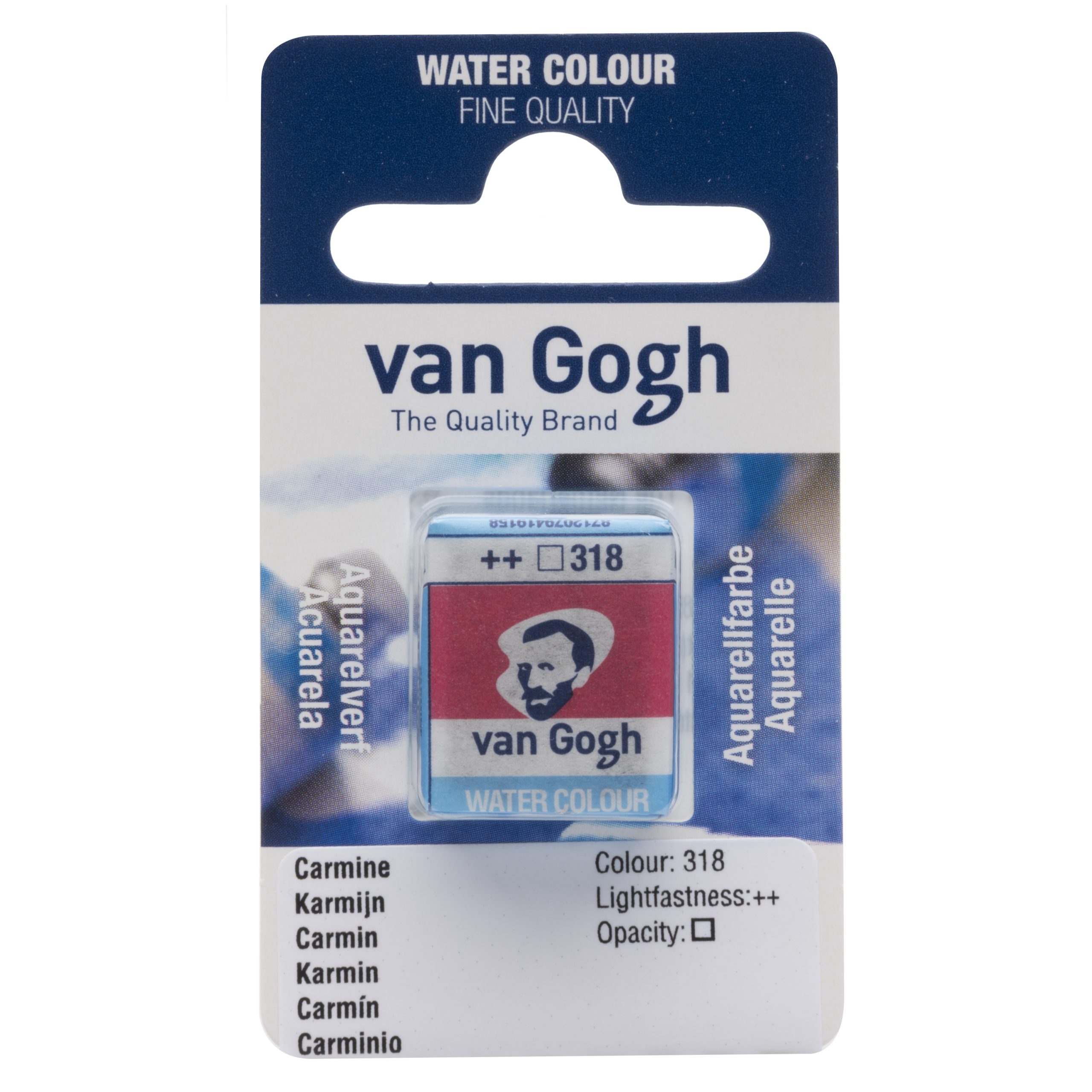 Tinta Aquarela Van Gogh Pastilha 318 Carmine