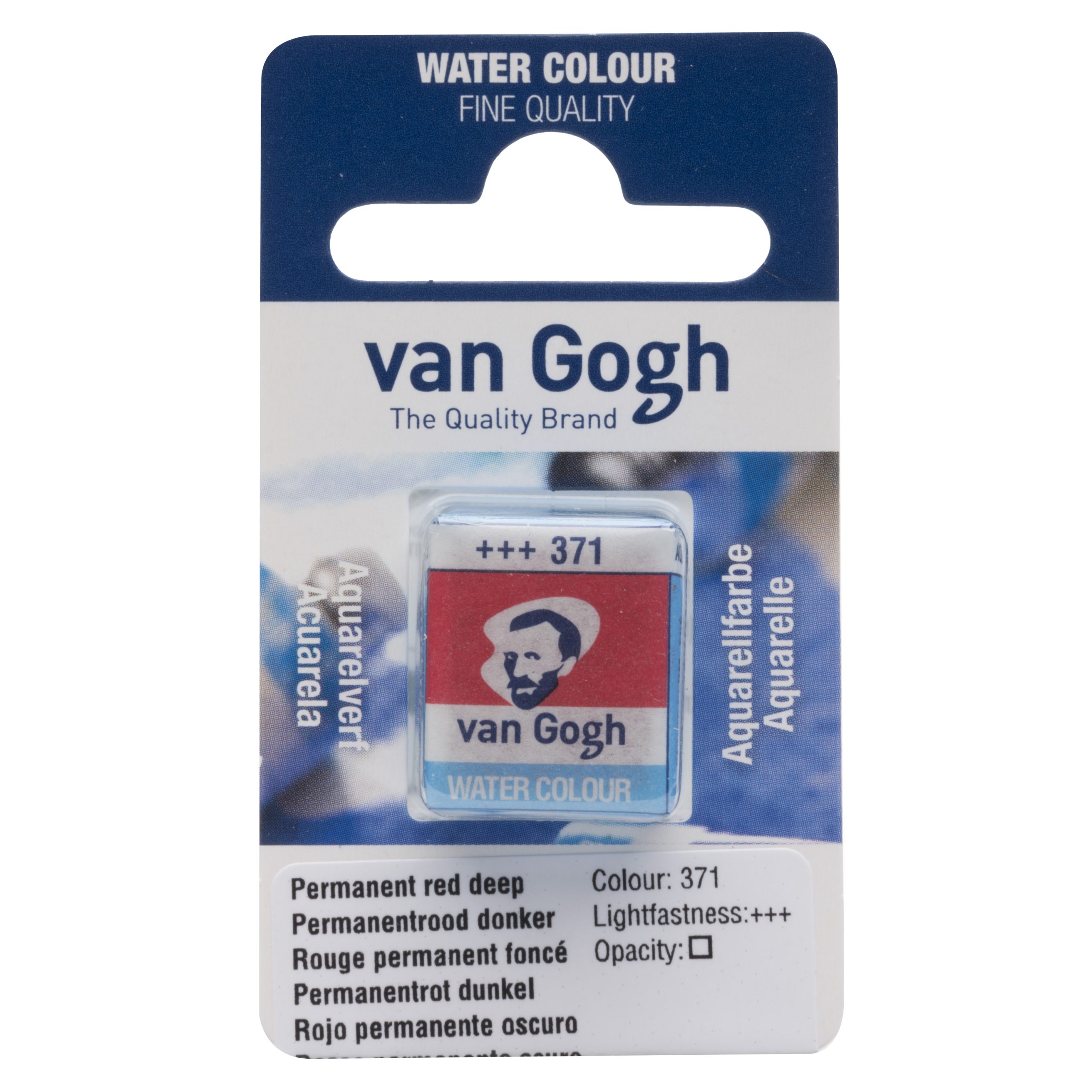 Tinta Aquarela Van Gogh Pastilha 371 Perm Red Deep
