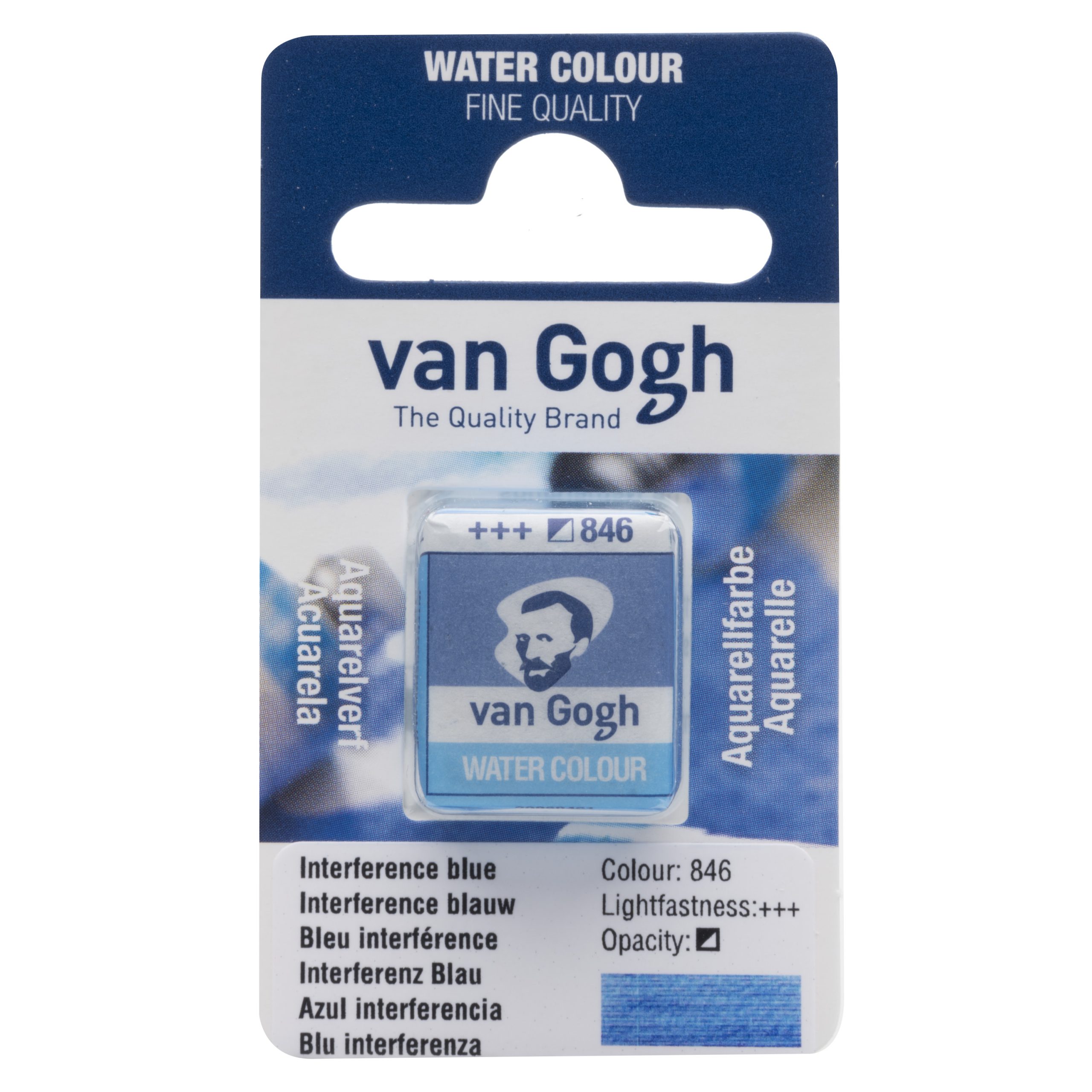 Tinta Aquarela Van Gogh Pastilha 846 Interference Blue
