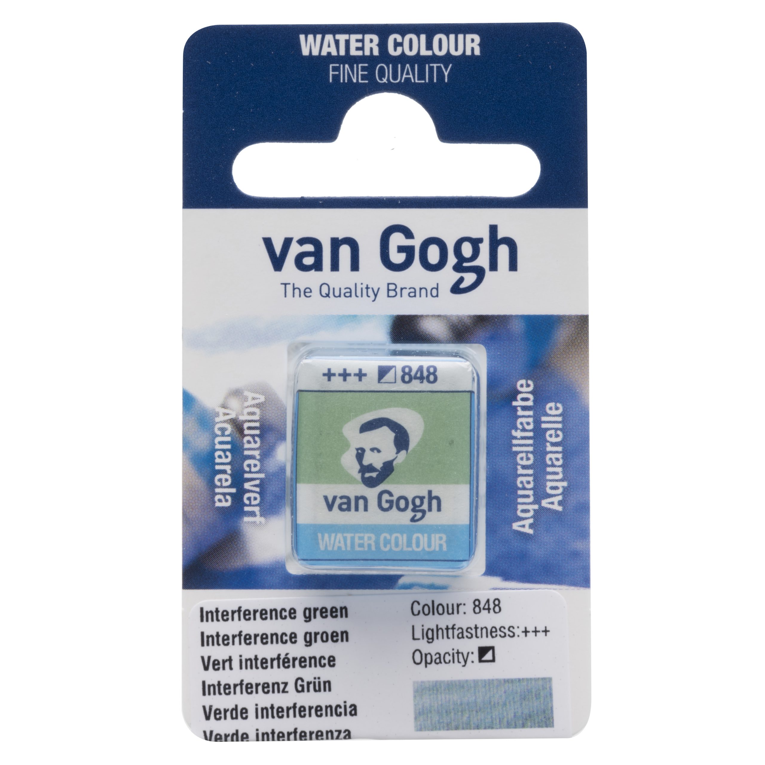 Tinta Aquarela Van Gogh Pastilha 848 Interference Green
