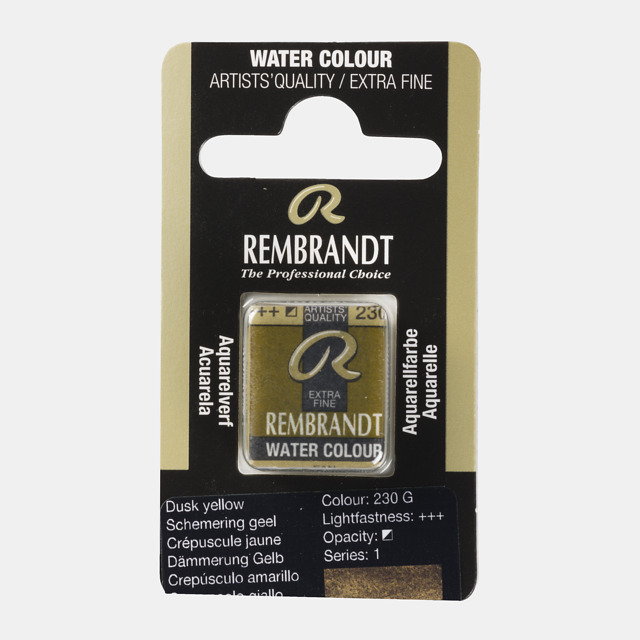 Tinta Aquarela em Pastilha Rembrandt 230 Dusk yellow