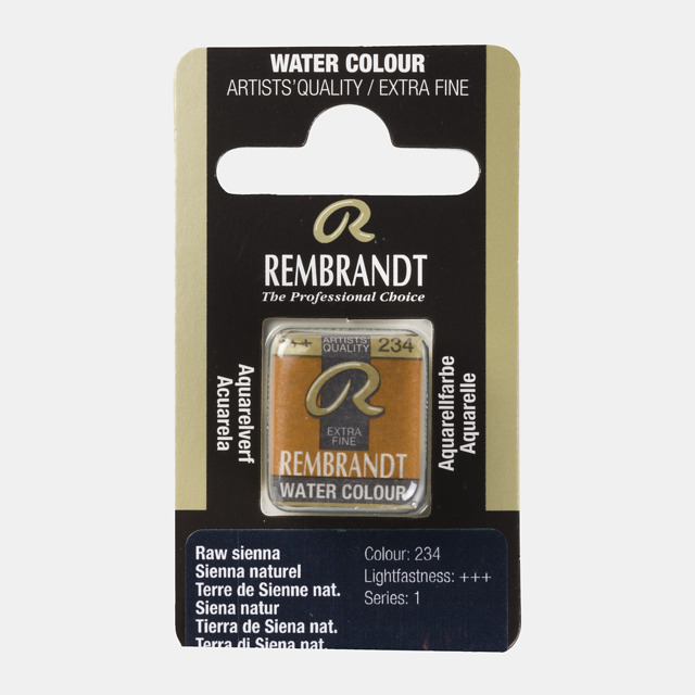 Tinta Aquarela em Pastilha Rembrandt 234 Raw sienna