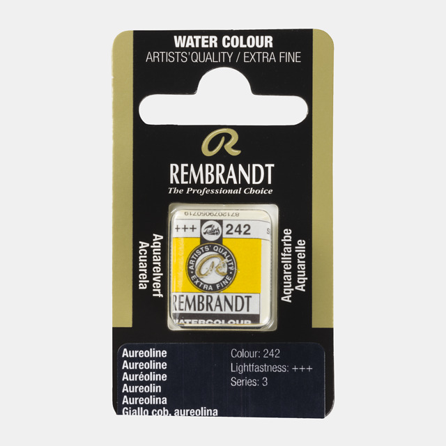 Tinta Aquarela em Pastilha Rembrandt 242 Aureoline