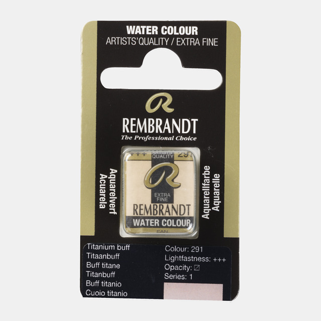 Tinta Aquarela em Pastilha Rembrandt 291 D Titanium buff