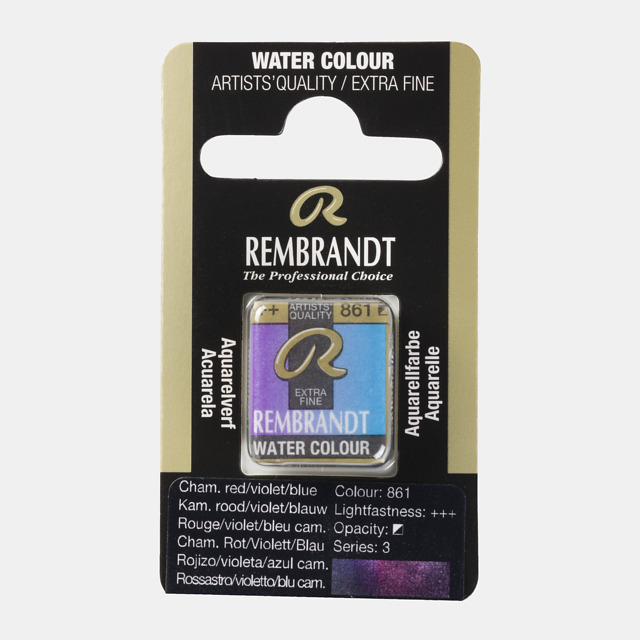 Tinta Aquarela em Pastilha Rembrandt 861 Cham. red/violet/blue