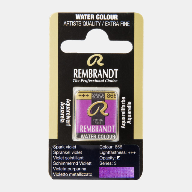 Tinta Aquarela em Pastilha Rembrandt 866 Spark violet