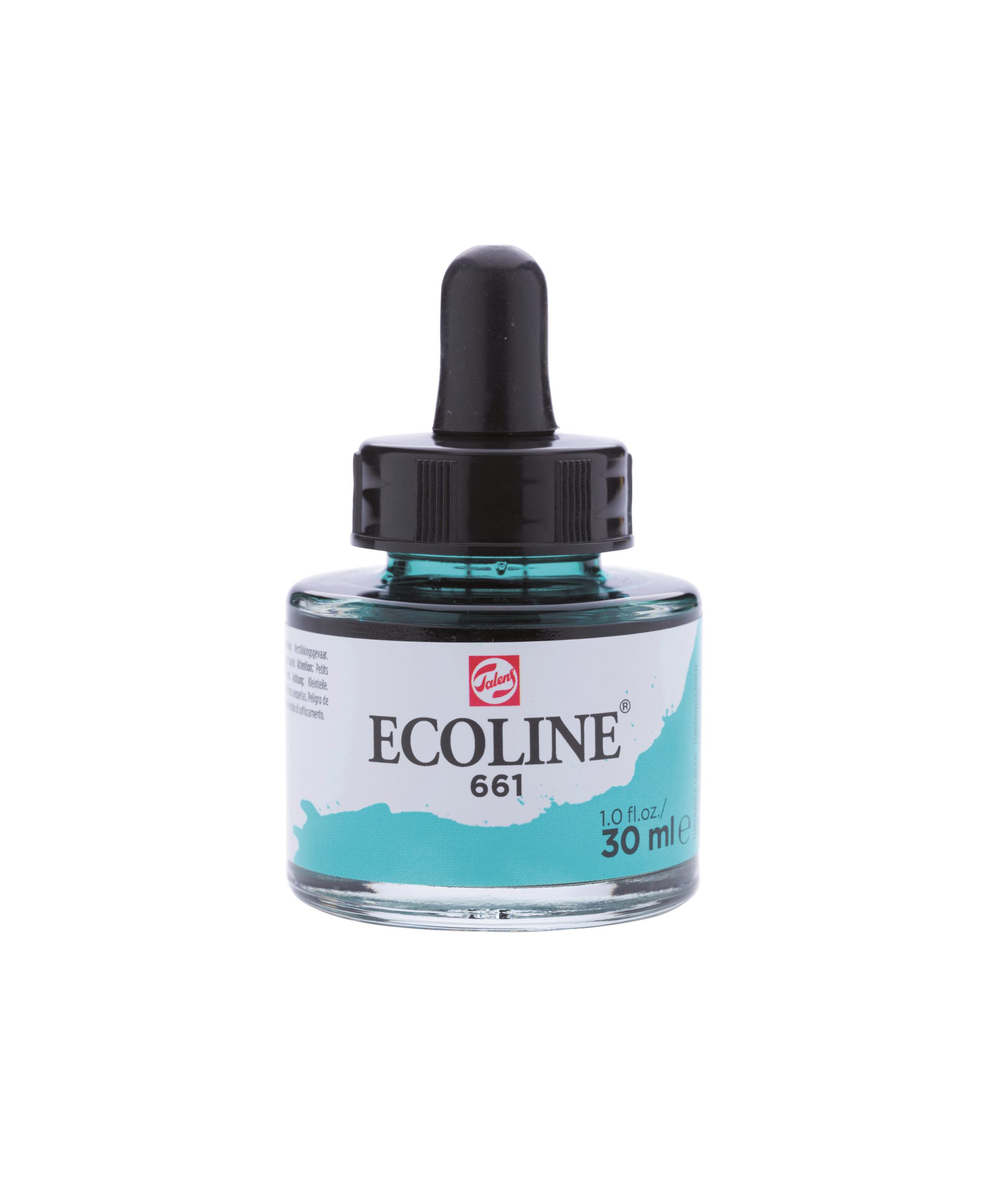 Tinta Aquarela Ecoline Talens 30ml 661 Turquoise green