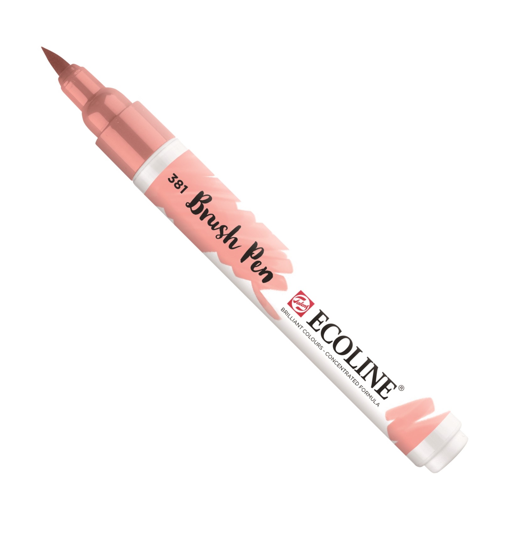 Caneta Ecoline Brush Pen 381 Pastel red