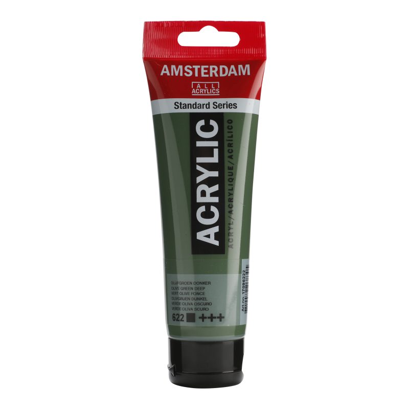 Tinta Acrílica Amsterdam 120ml 622 Olive green deep
