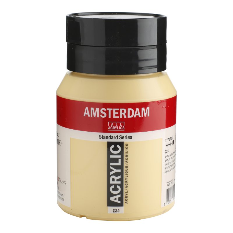 Tinta Acrílica Amsterdam 500ml 232 Naples yellow D