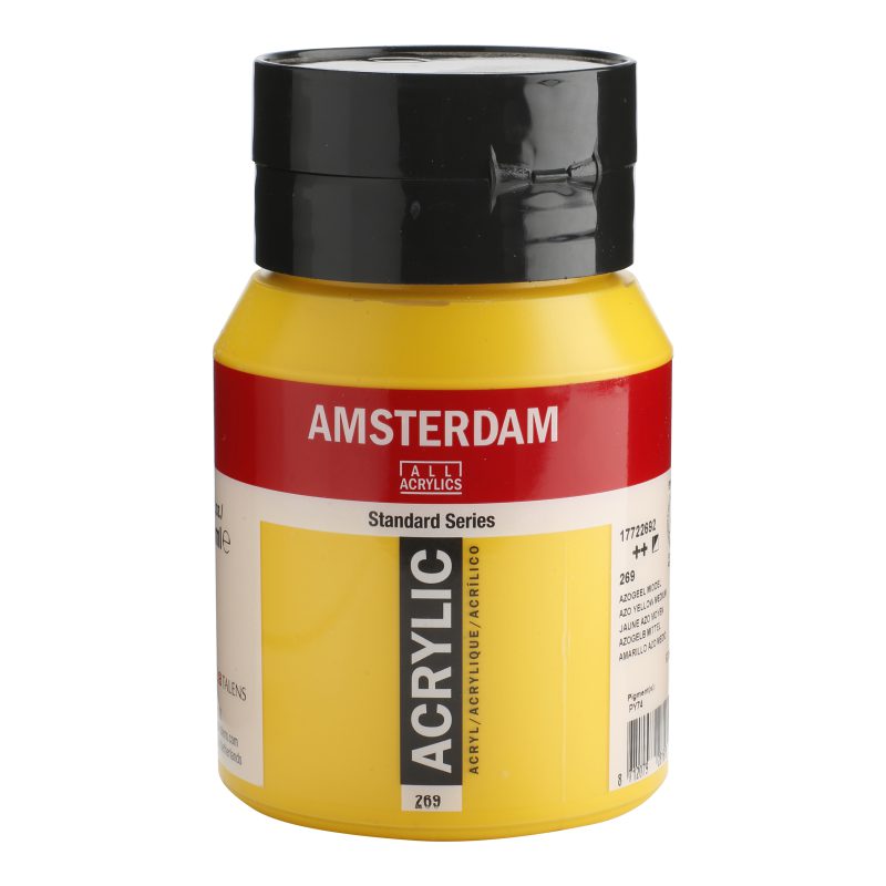 Tinta Acrílica Amsterdam 500ml 269 Azo yellow M