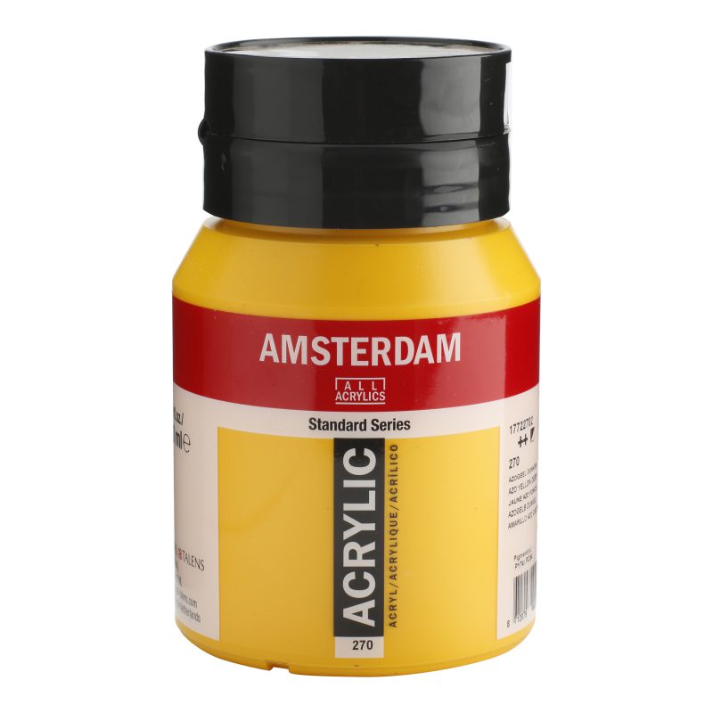 Tinta Acrílica Amsterdam 500ml 270 Azo yellow deep