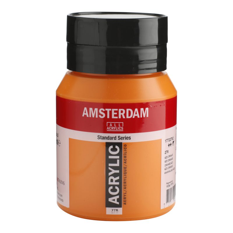 Tinta Acrílica Amsterdam 500ml 276 Azo orange
