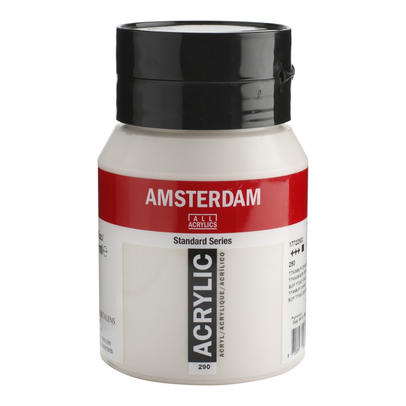 Tinta Acrílica Amsterdam 500ml 290 Titanium buff D
