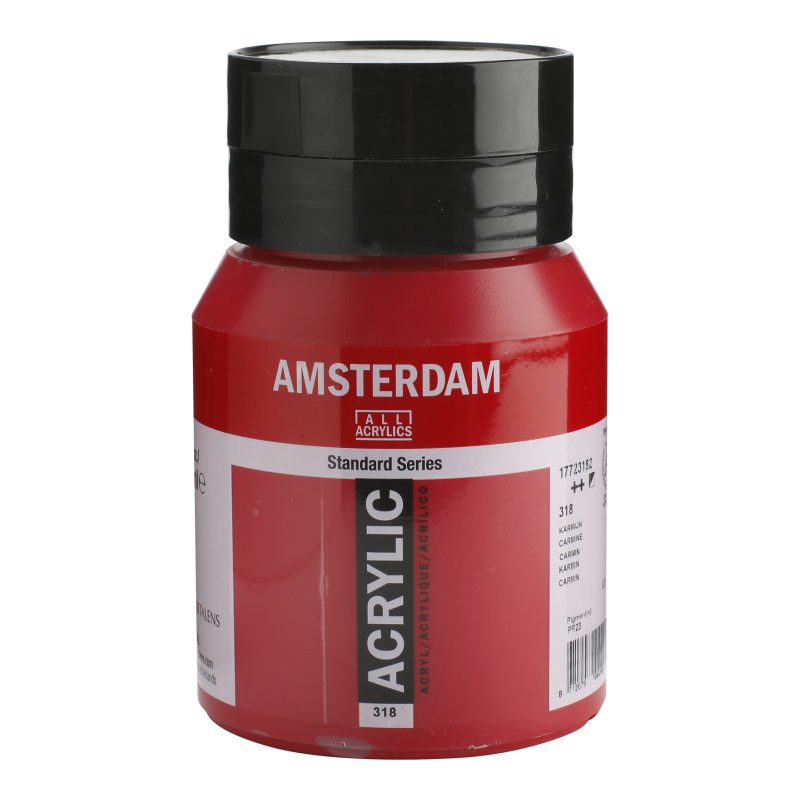 Tinta Acrílica Amsterdam 500ml 318 Carmine