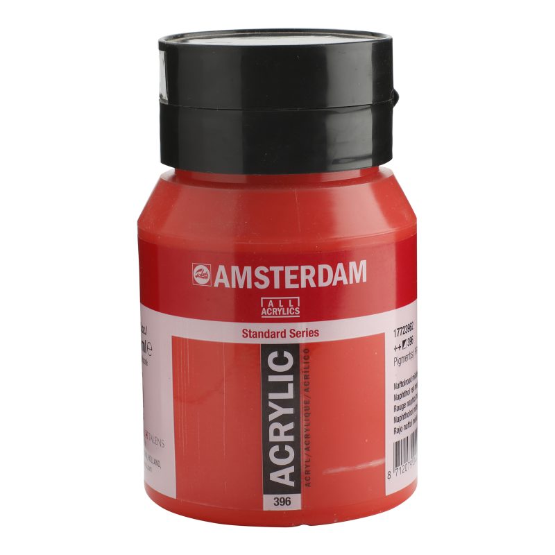 Tinta Acrílica Amsterdam 500ml 396 Naphthol red M