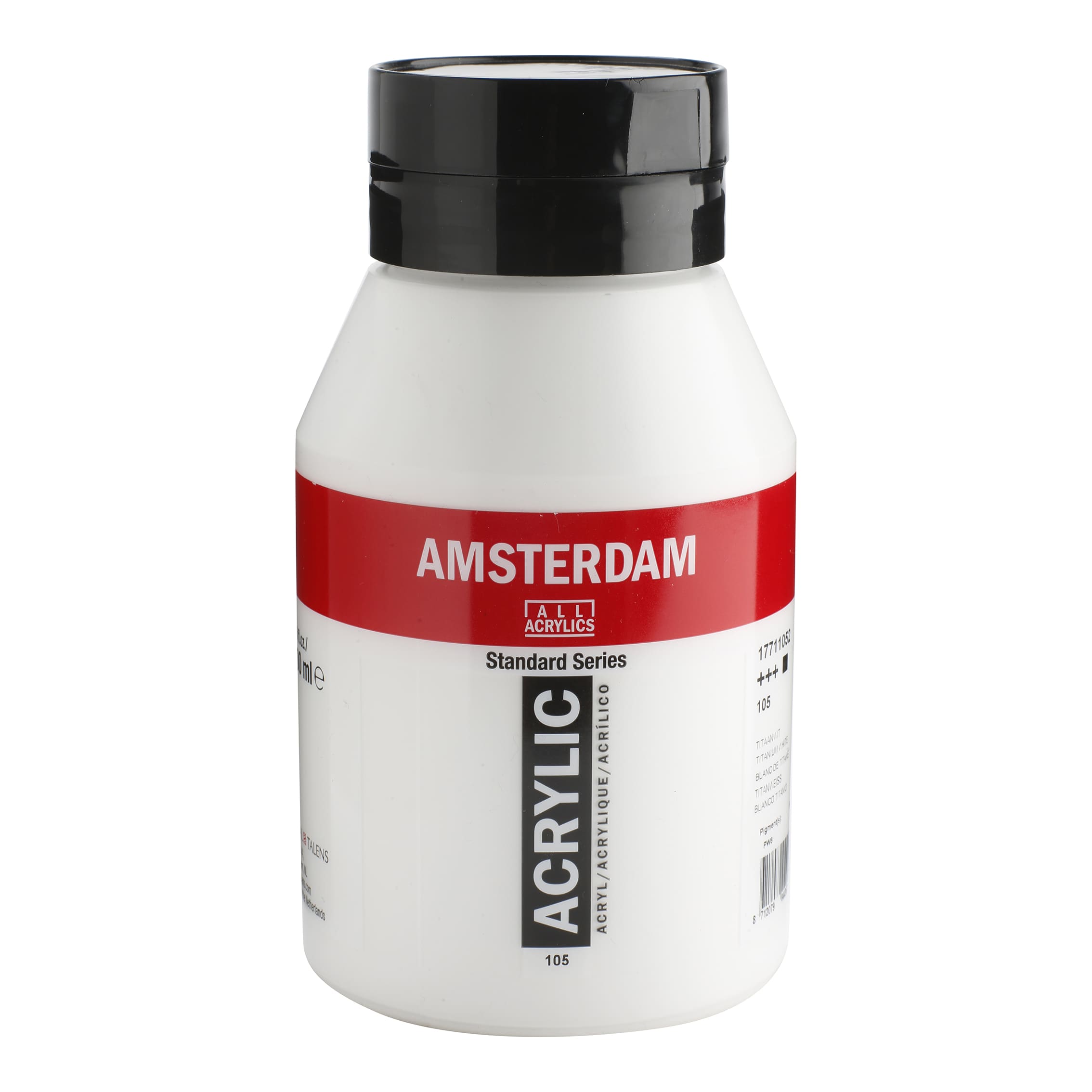 Tinta Acrílica Amsterdam 1 litro 105 Titanium white