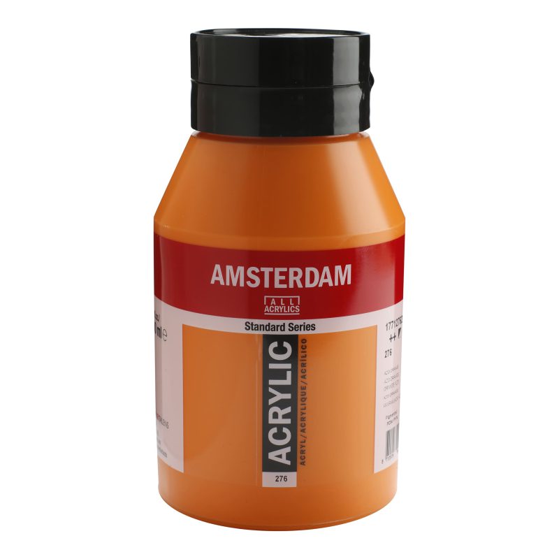 Tinta Acrílica Amsterdam 1 litro 276 Azo orange