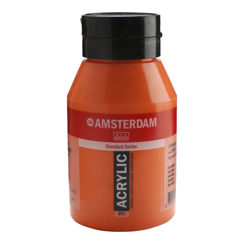 Tinta Acrílica Amsterdam 1 litro 311 Vermilion