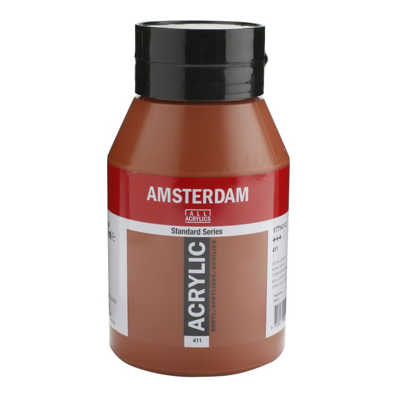 Tinta Acrílica Amsterdam 1 litro 411 Burnt sienna