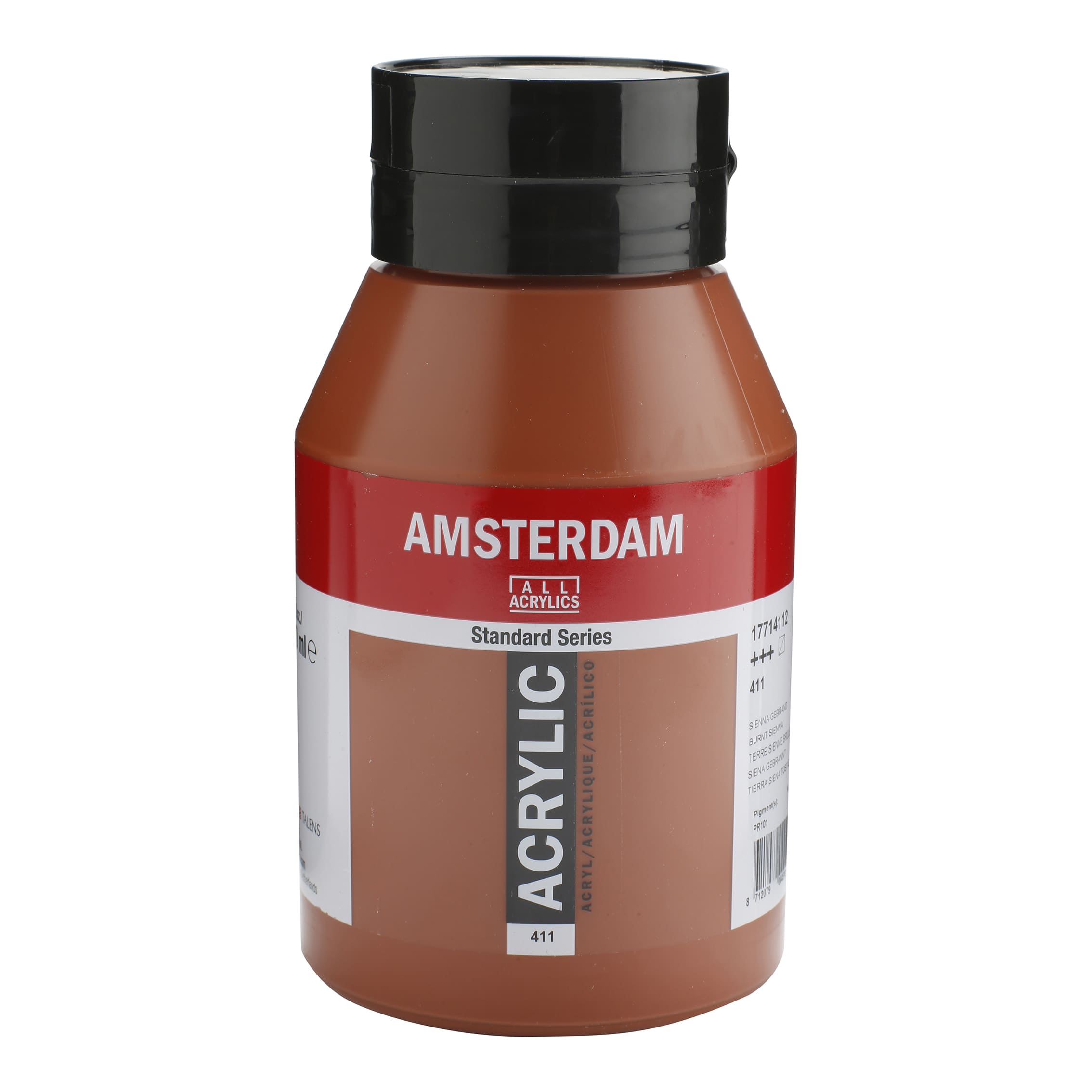 Tinta Acrílica Amsterdam 1 litro 411 Burnt sienna
