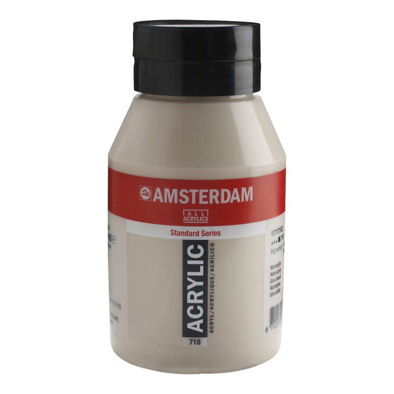 Tinta Acrílica Amsterdam 1 litro 718 Warm grey