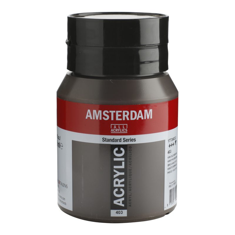 Tinta Acrílica Amsterdam 500ml 403 Vandyke brown