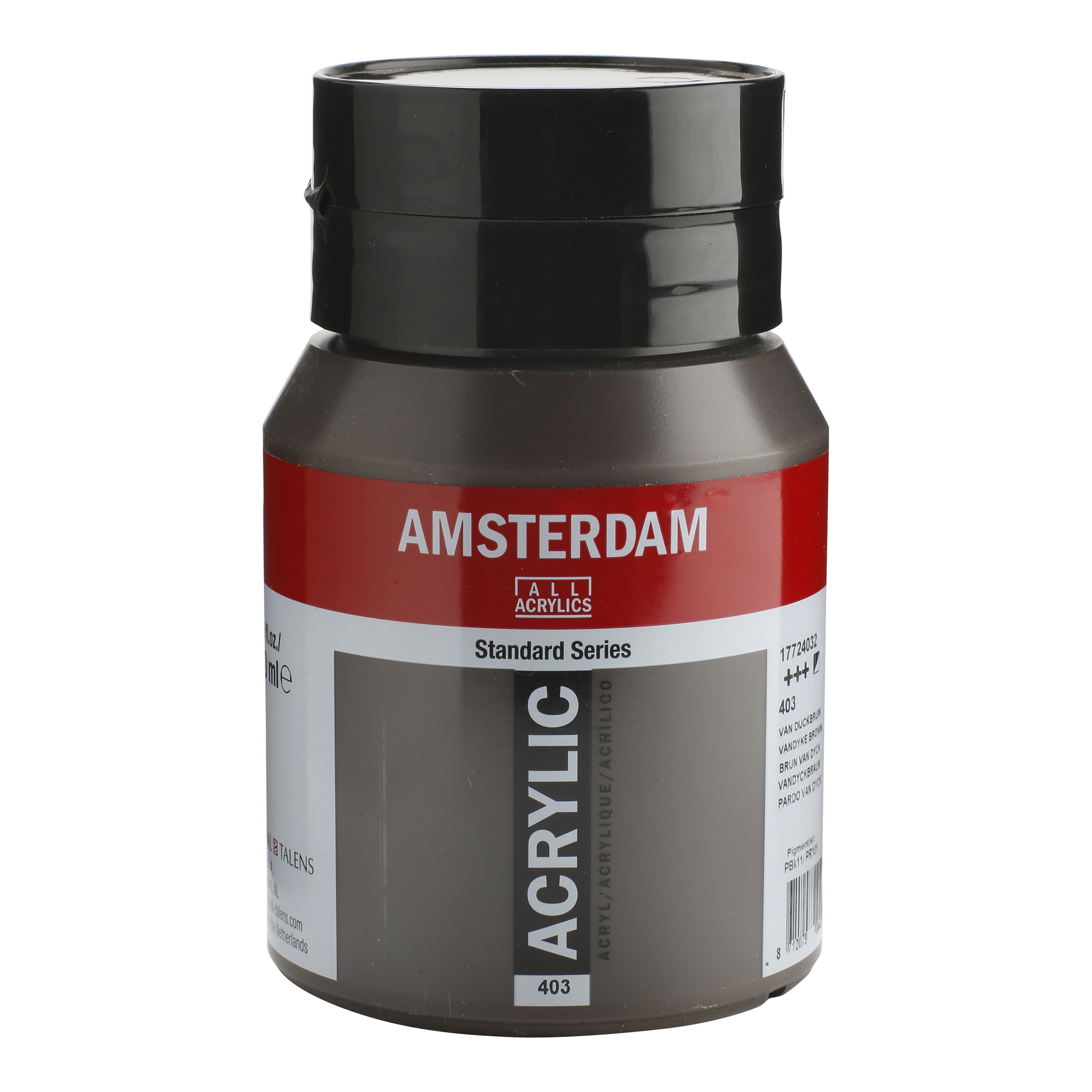 Tinta Acrílica Amsterdam 500ml 403 Vandyke brown