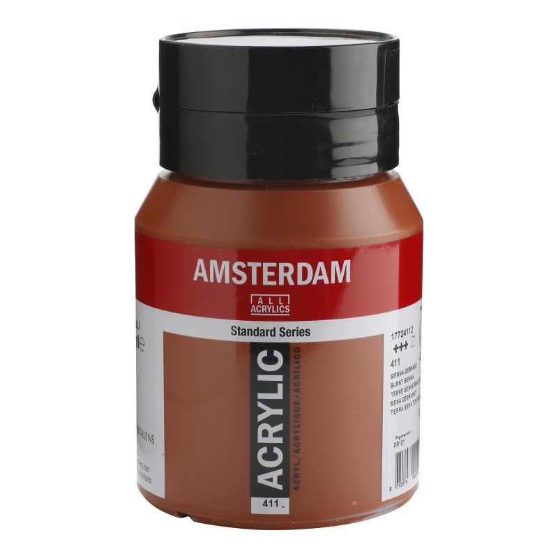 Tinta Acrílica Amsterdam 500ml 411 Burnt sienna