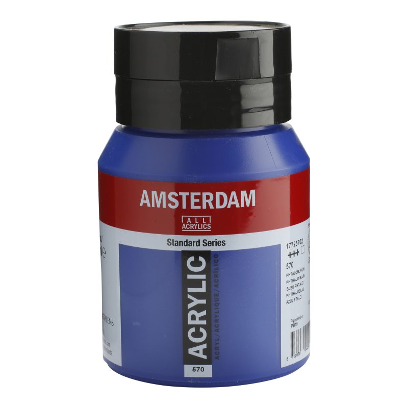 Tinta Acrílica Amsterdam 500ml 570 Phthalo blue