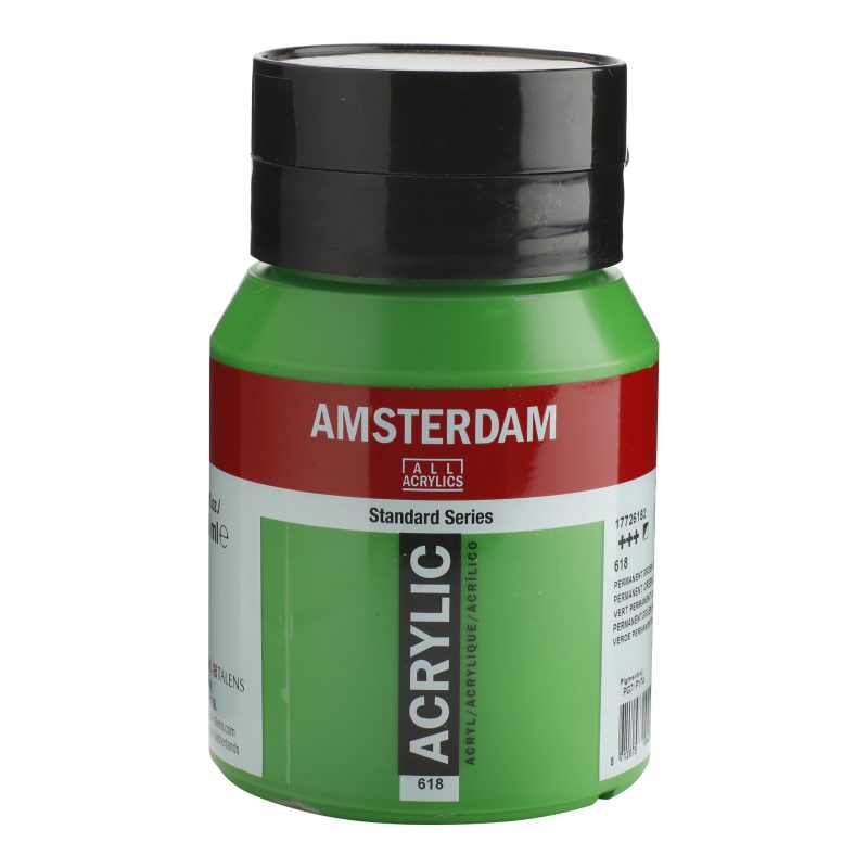 Tinta Acrílica Amsterdam 500ml 618 Perm. green L